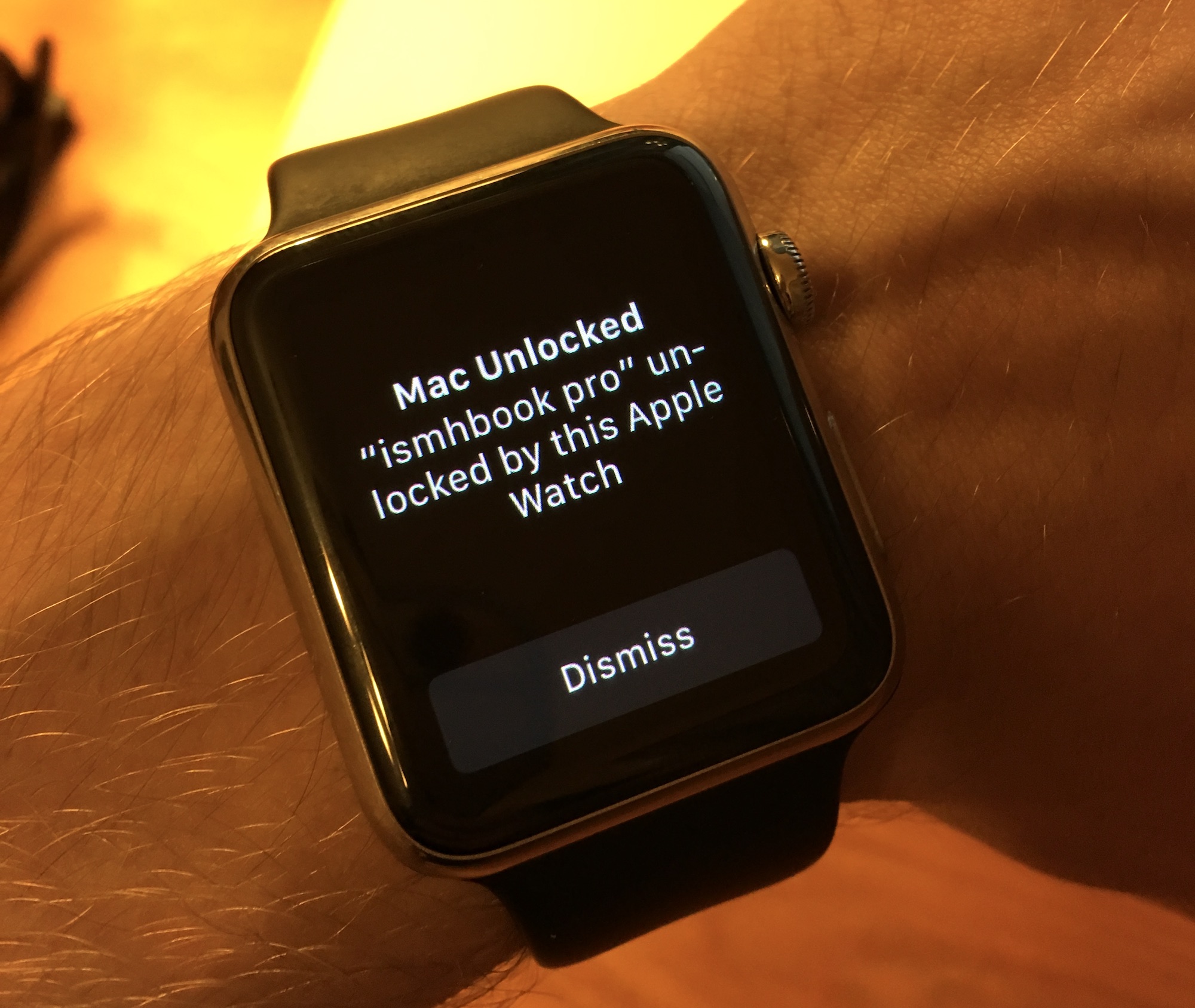 Apple Watch after unlock