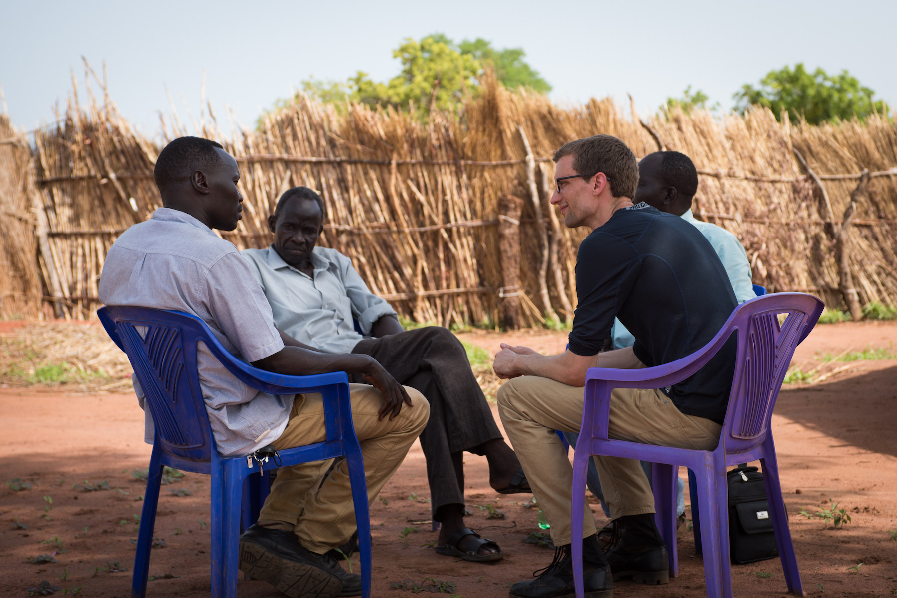 Mark Hackett, meeting with leaders in South Sudan