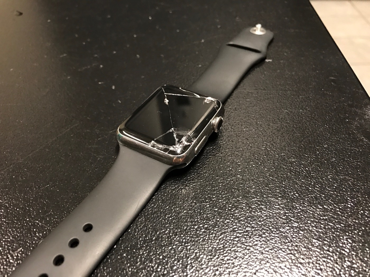 Smashed Apple Watch