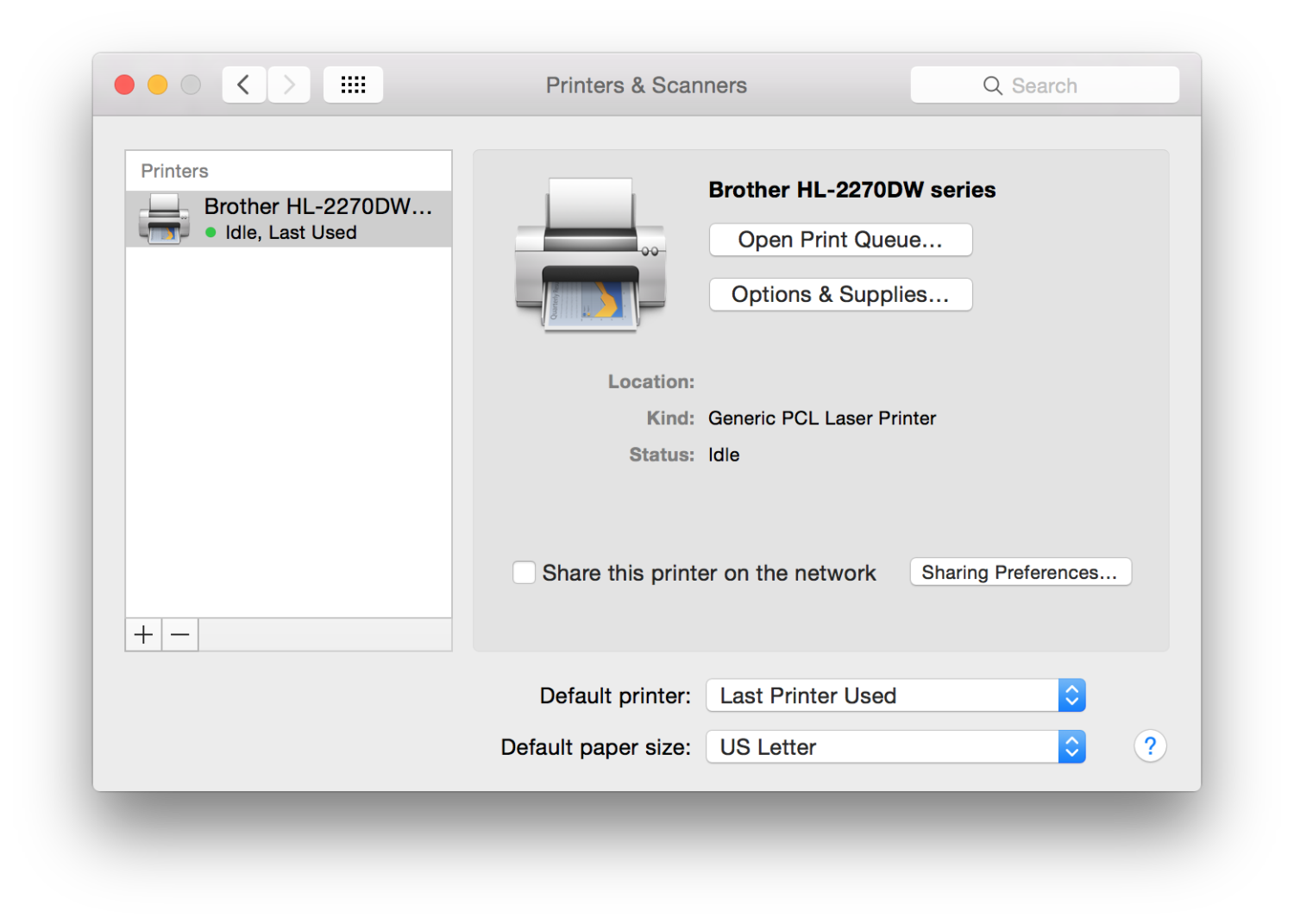 1010YosemiteSystemPreferencesPrintersandScanners 512 Pixels