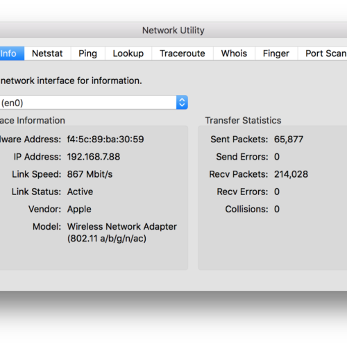 mac os high sierra check for open tcp ports