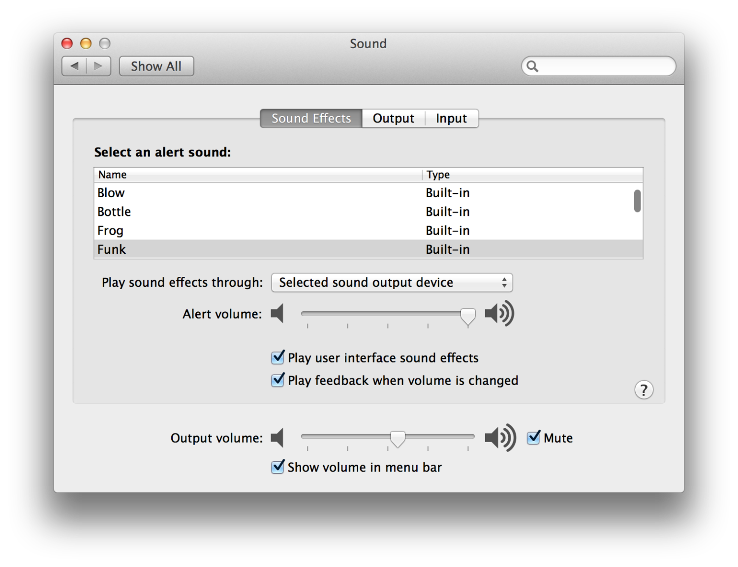 10 9 Mavericks System Preferences Sounds 512 Pixels 6321