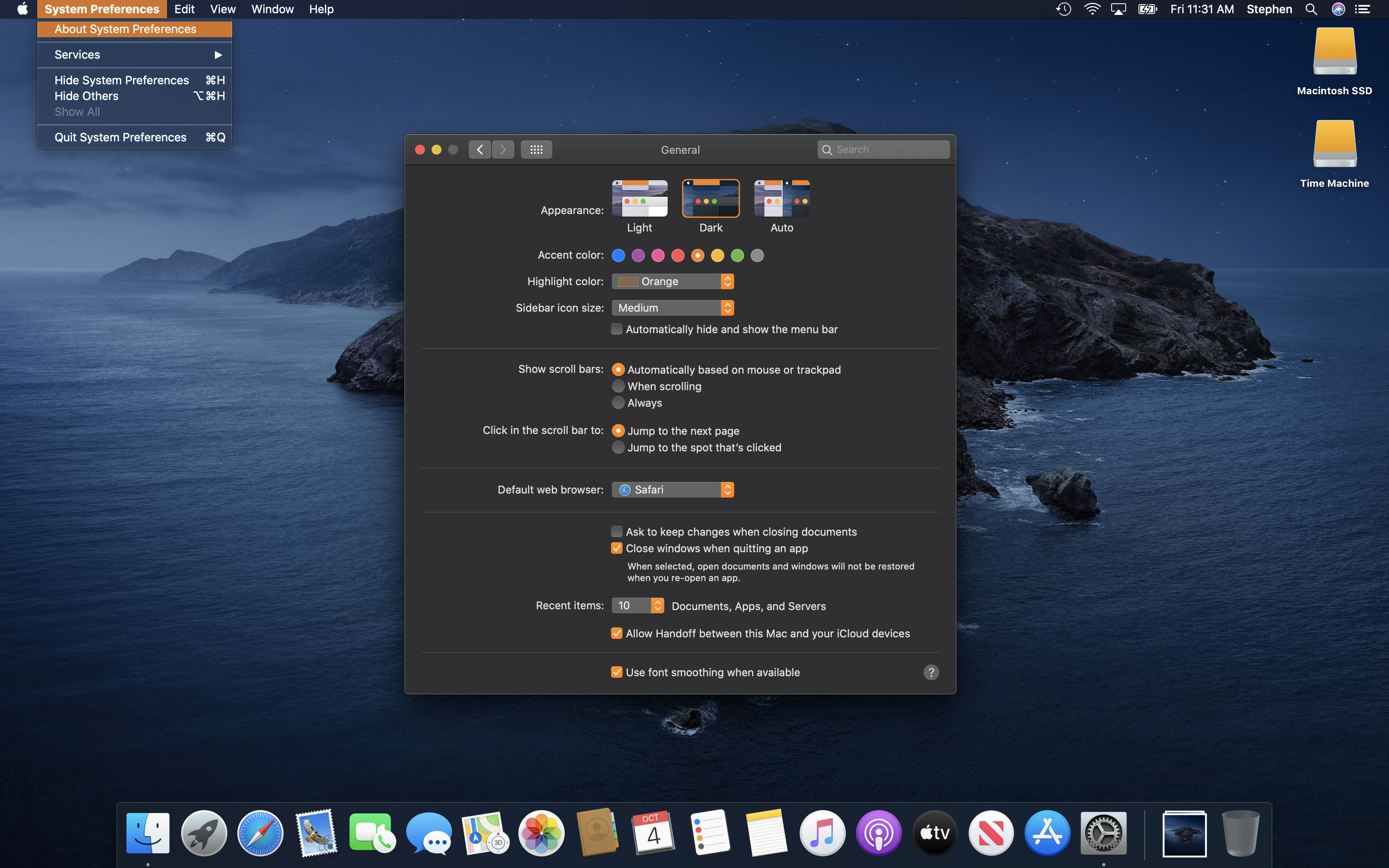 fluid app for mac icons on dock become question marksa fter shutting down