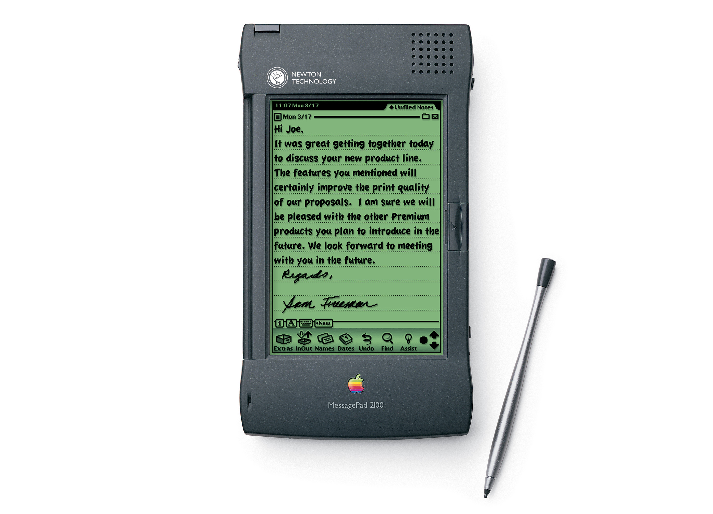 The Newton MessagePad 2100