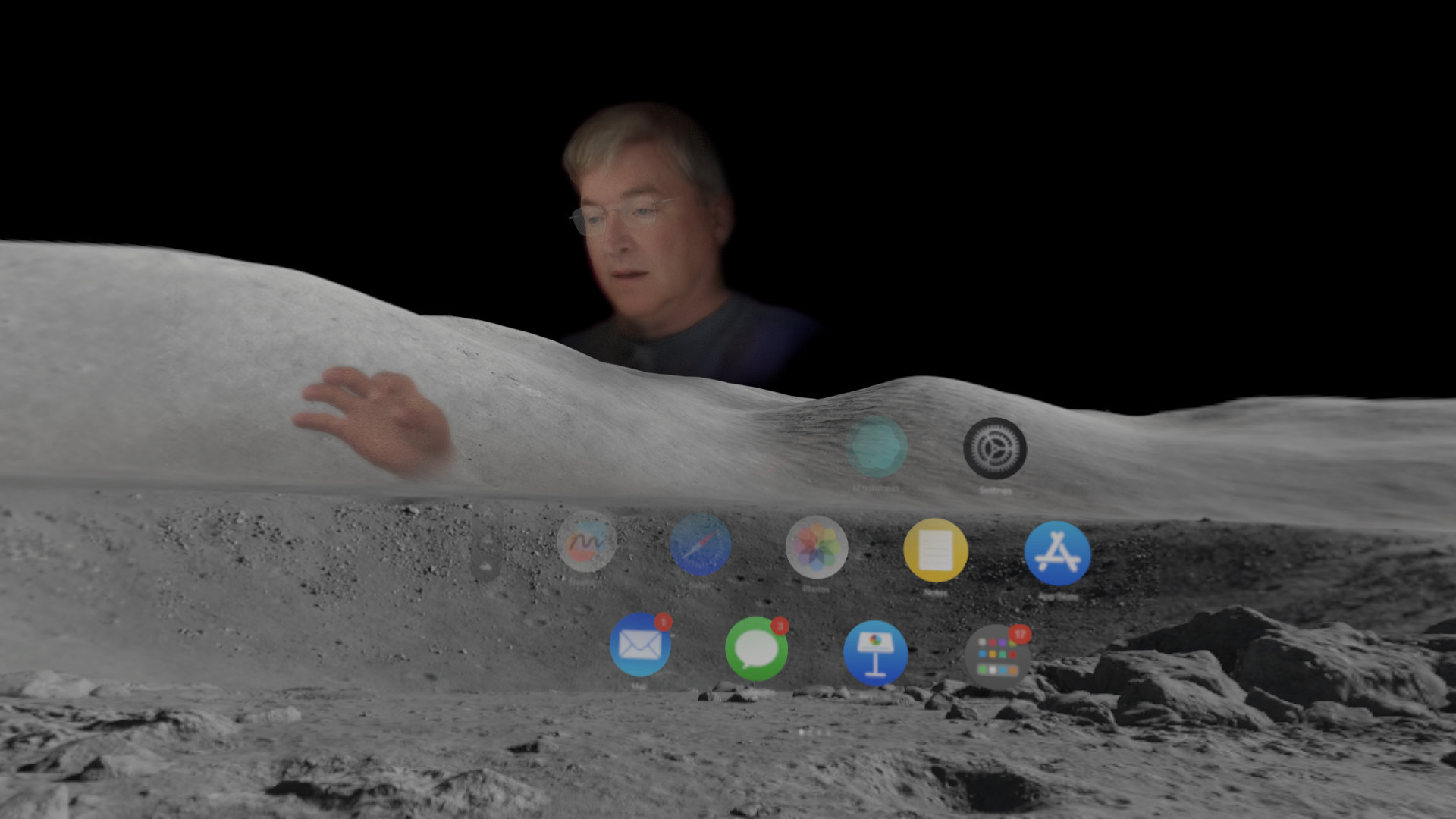 Apps and Jason on the moon